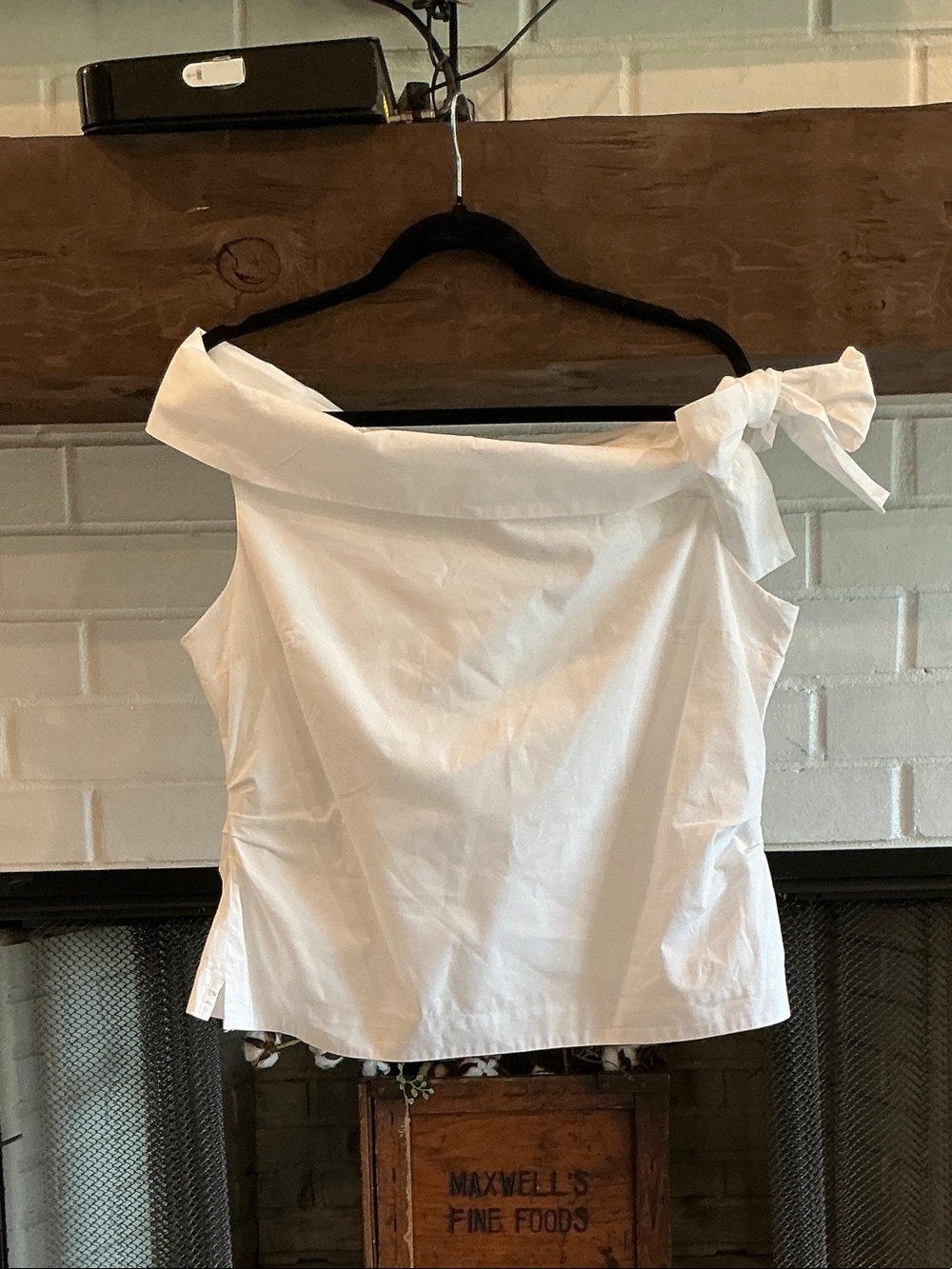 LOFT NWT drop shoulder tie sleeve blouse - Picture 2 of 7